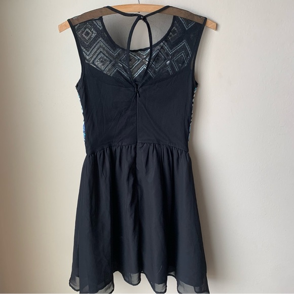 Love Reign sequin top mesh back mini dress - Picture 2 of 5